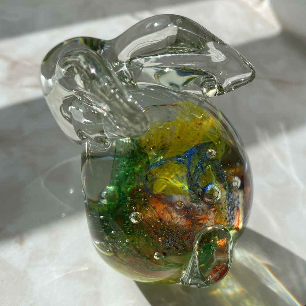 🐰Vintage🐰Glass Bunny Paperweight - Picture 6 of 9